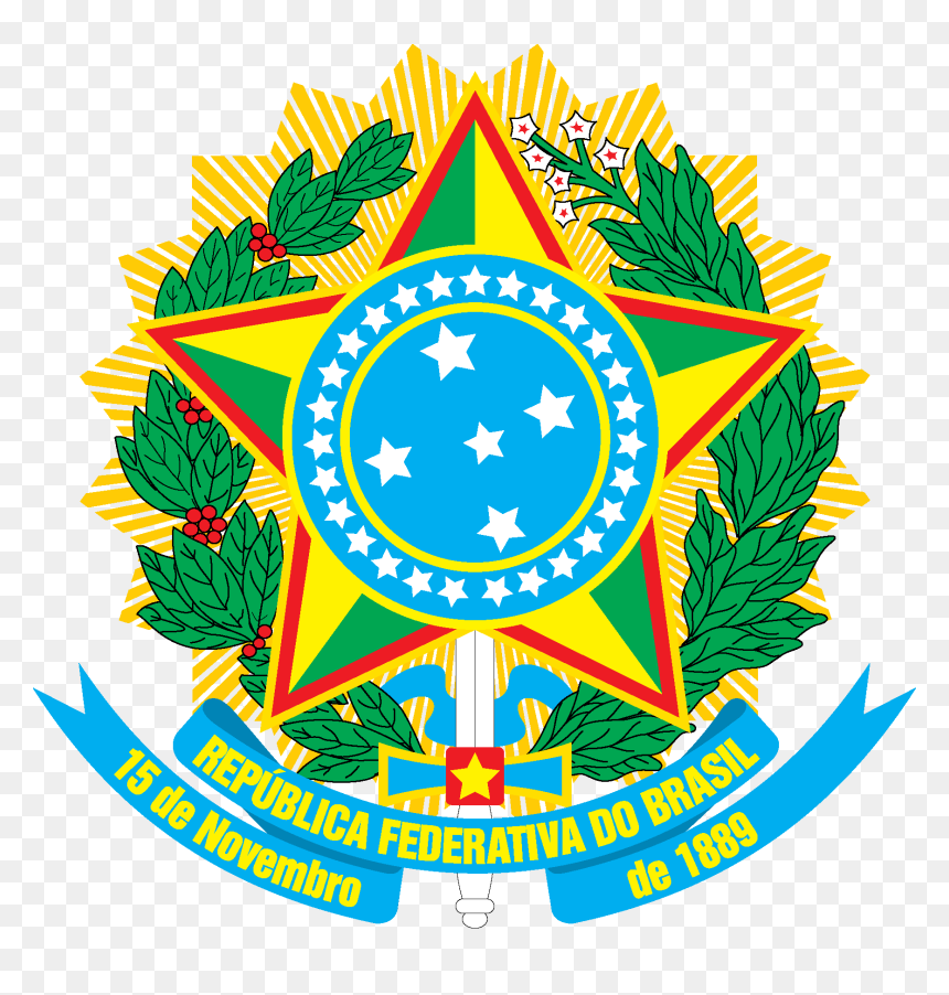 Transparent Brazil Flag Png - Brasão De Armas Do Brasil, Png Download - brazil png