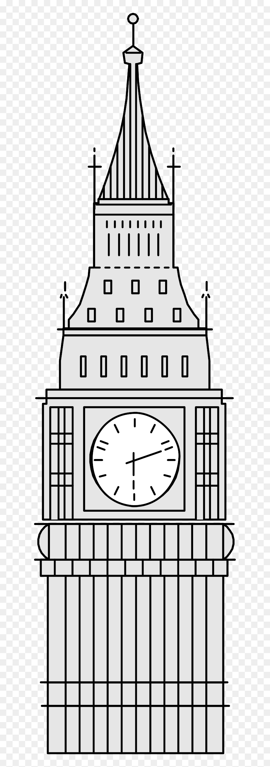 Clip Art Of Big Ben, HD Png Download - big ben png