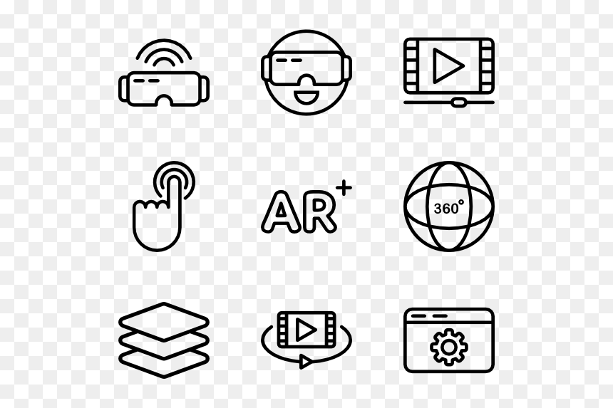 Curriculum Vitae Icons Png, Transparent Png - virtual reality png