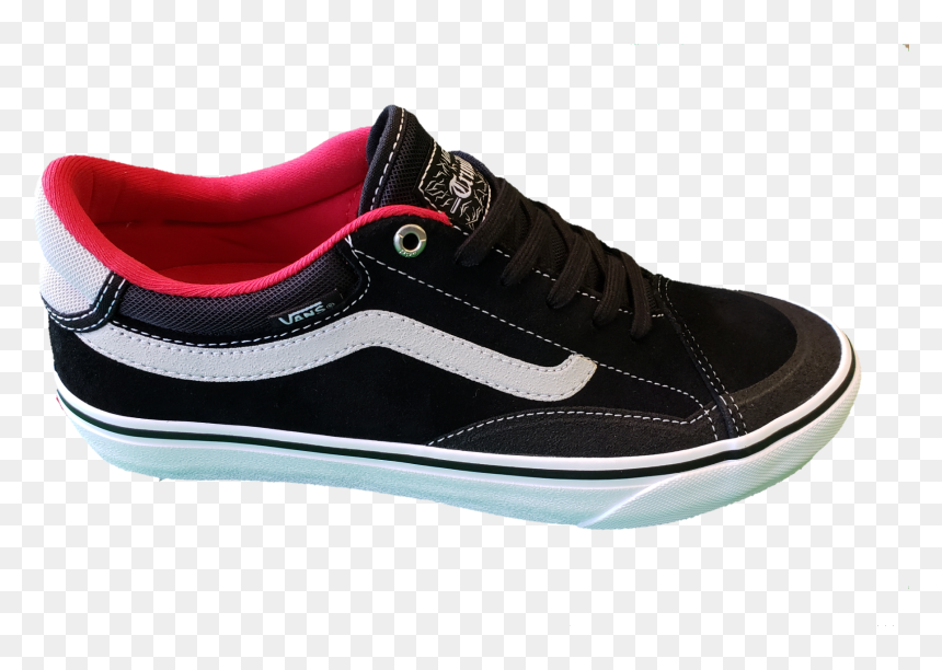 Vans Tnt Advanced Prototype Black/white/red - Skate Shoe, HD Png Download - white vans png