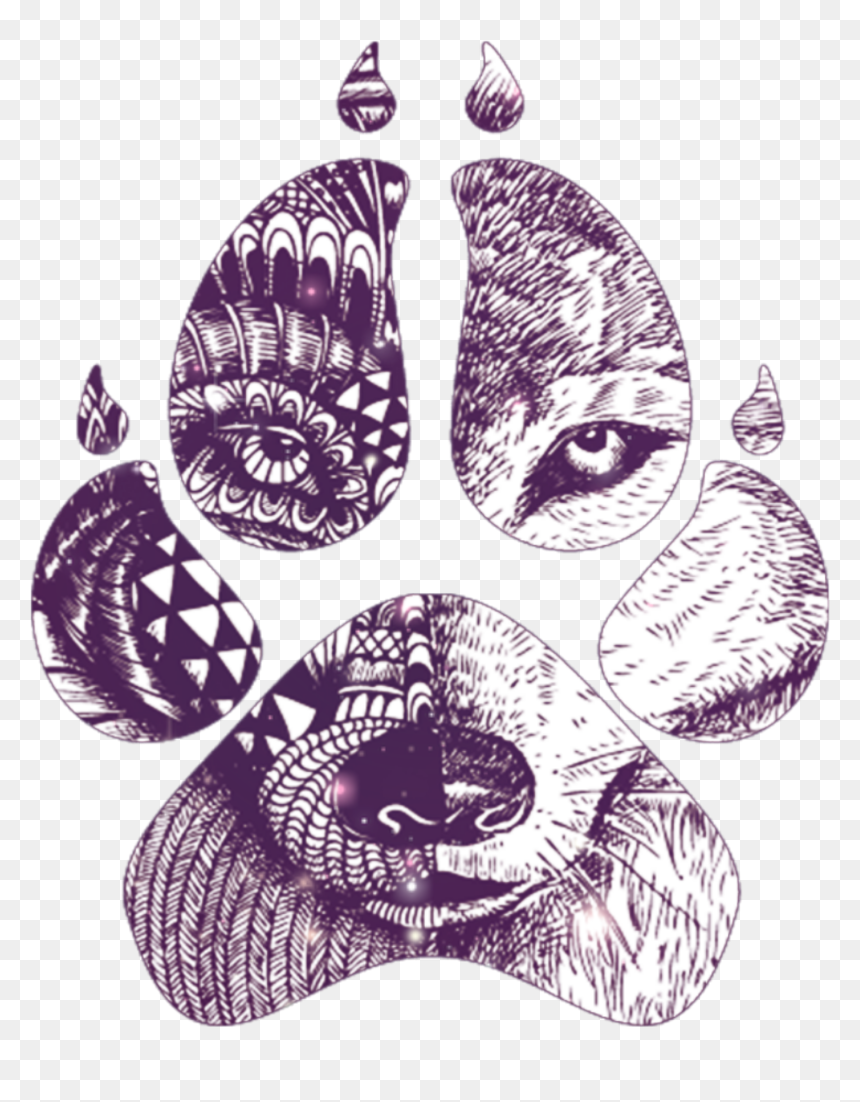 #fte #wolf #claw #background #backgrounds #animal - Illustration, HD Png Download - wolf paw png