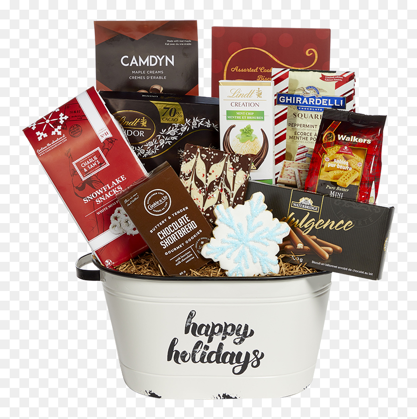 Tinsel And Gold Gift Basket - Mishloach Manot, HD Png Download - tinsel png
