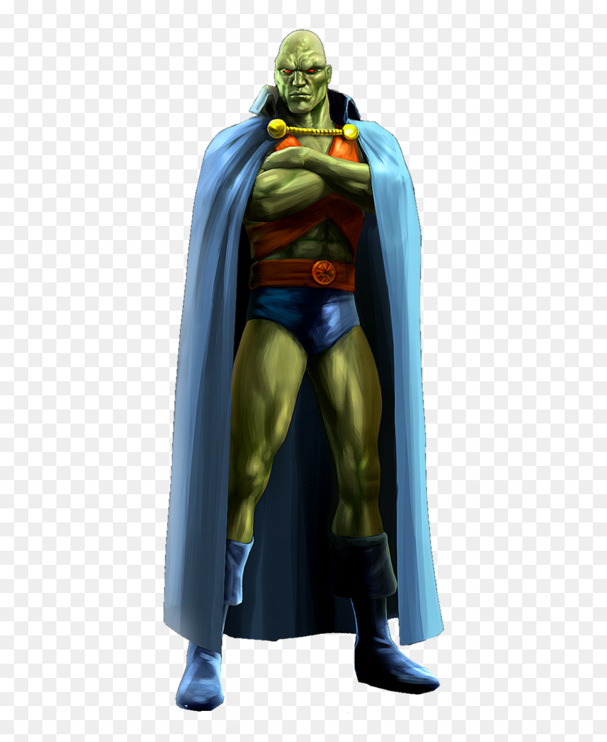 Justice League Heroes Martian Manhunter, HD Png Download - martian manhunter png
