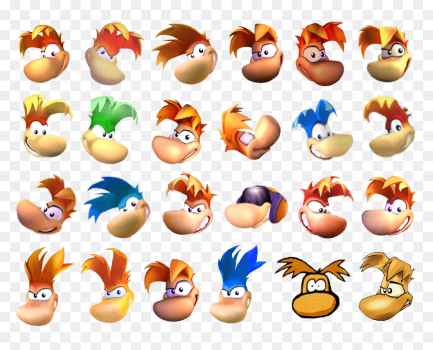 Picture Black And White Library Rayman Head Composition - Rayman Artwork, HD Png Download - rayman png