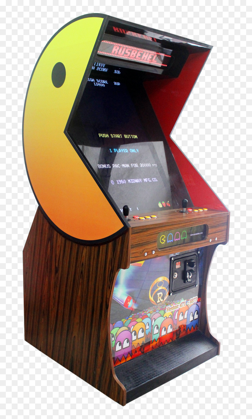 Pacman Deluxe Arcade Bartop, Arcade Table, Arcade Room, - Pac Man Arcade Machine Background, HD Png Download - arcade machine png