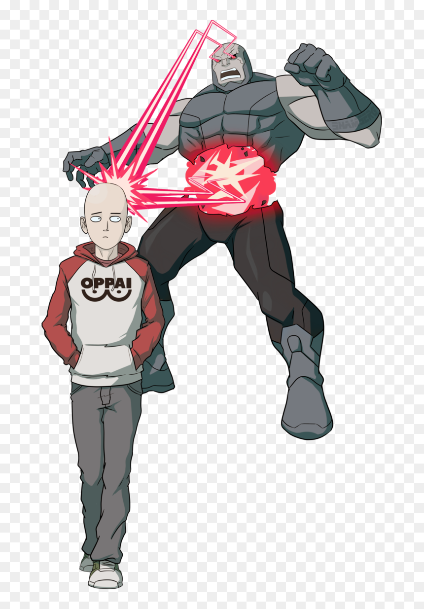 Saitama Vs Darkseid By Shamserg Saitama Vs Superman, - Darkseid Vs One Punch Man, HD Png Download - darkseid png