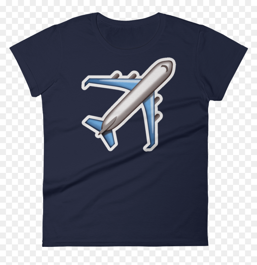 Women"s Emoji T Shirt - Active Shirt, HD Png Download - airplane emoji png