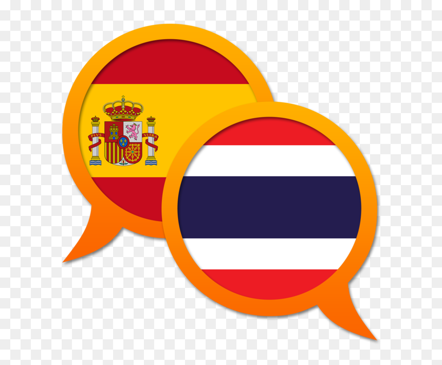 Spanish Thai Dictionary - English And Spanish Png, Transparent Png - spain flag png