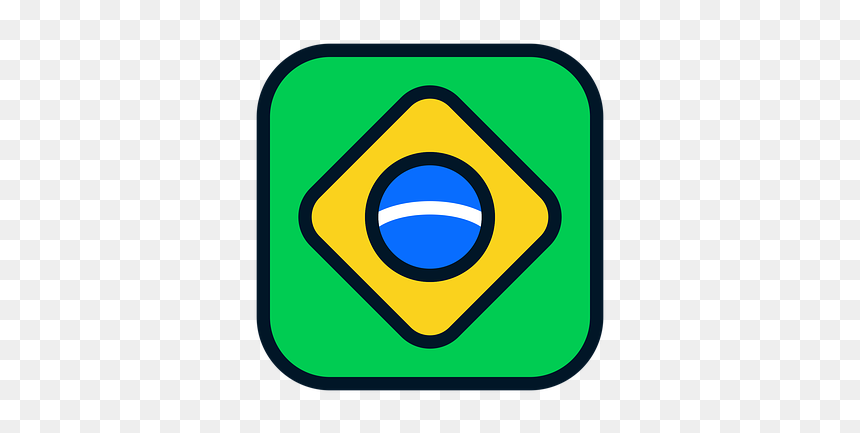 Bandeira Do Brasil Icone Png, Transparent Png - brazil png