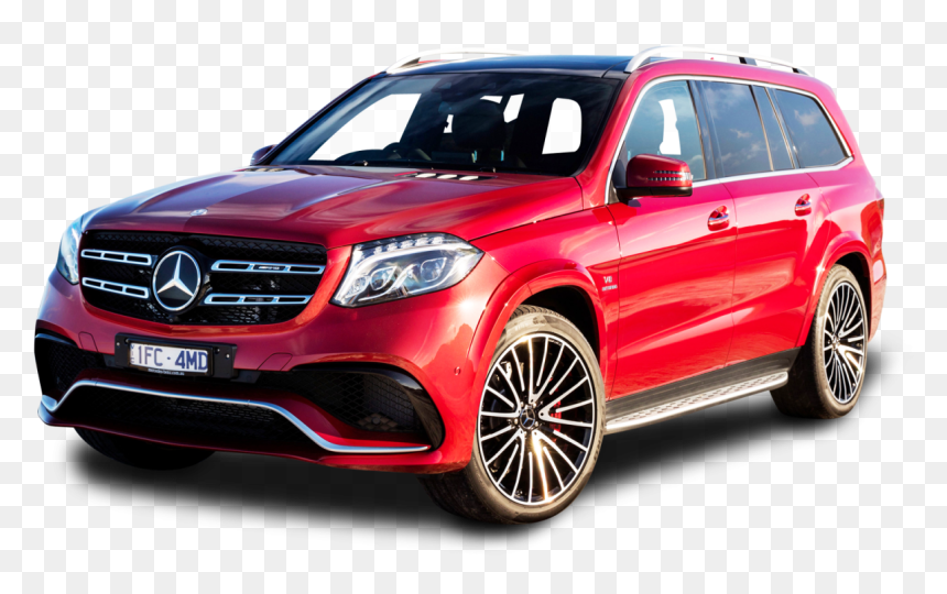 Mercedes Benz Gls Class Red Car Png Image - Mercedes Benz Suv Hd, Transparent Png - red car png