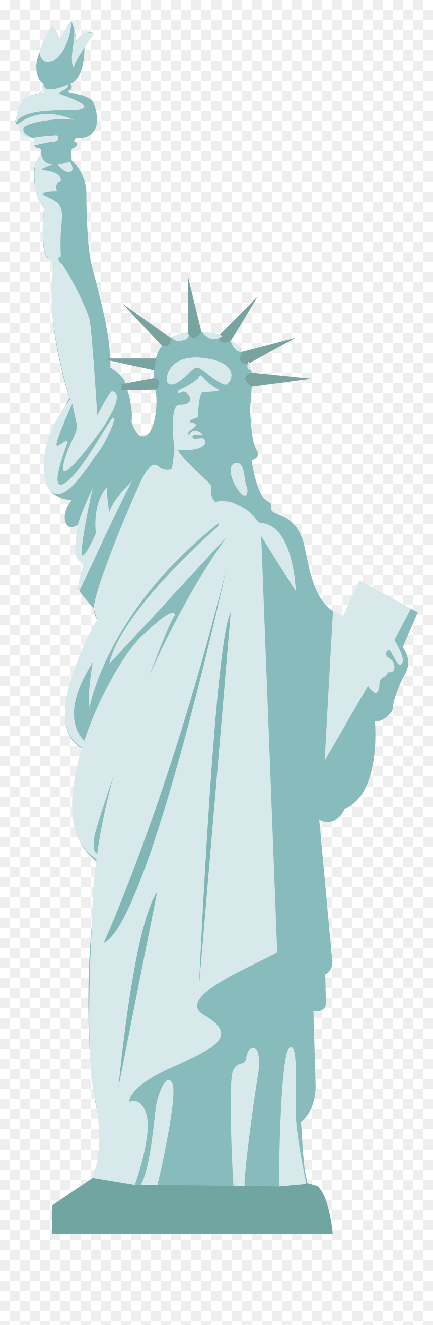Statue Of Liberty Png Clip Art - Statue Of Liberty Clipart Png, Transparent Png - statue of liberty silhouette png