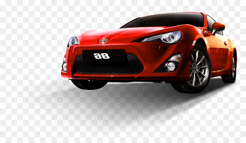 Toyota 86 Sports Car Auto Show Red - Transparent Toyota 86, HD Png Download - red car png