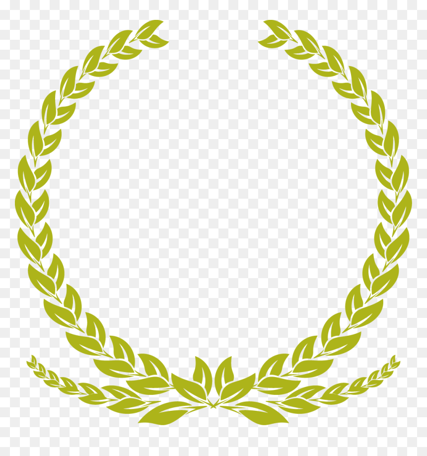 Png Free Stock Green Grass Border Clipart - 22 Laurel Wreath Clip Art Png, Transparent Png - grass border png