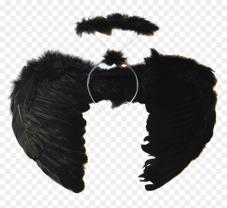 Black Angel Wings Transparent Image - Fantasia De Anjo Preto, HD Png Download - black angel wings png