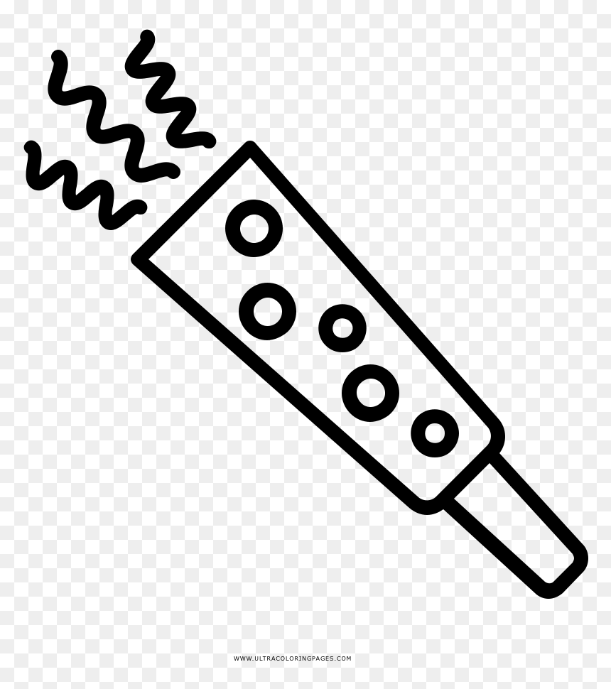 Party Blower Coloring Page - Party Blower Coloring Sheet, HD Png Download - party blower png
