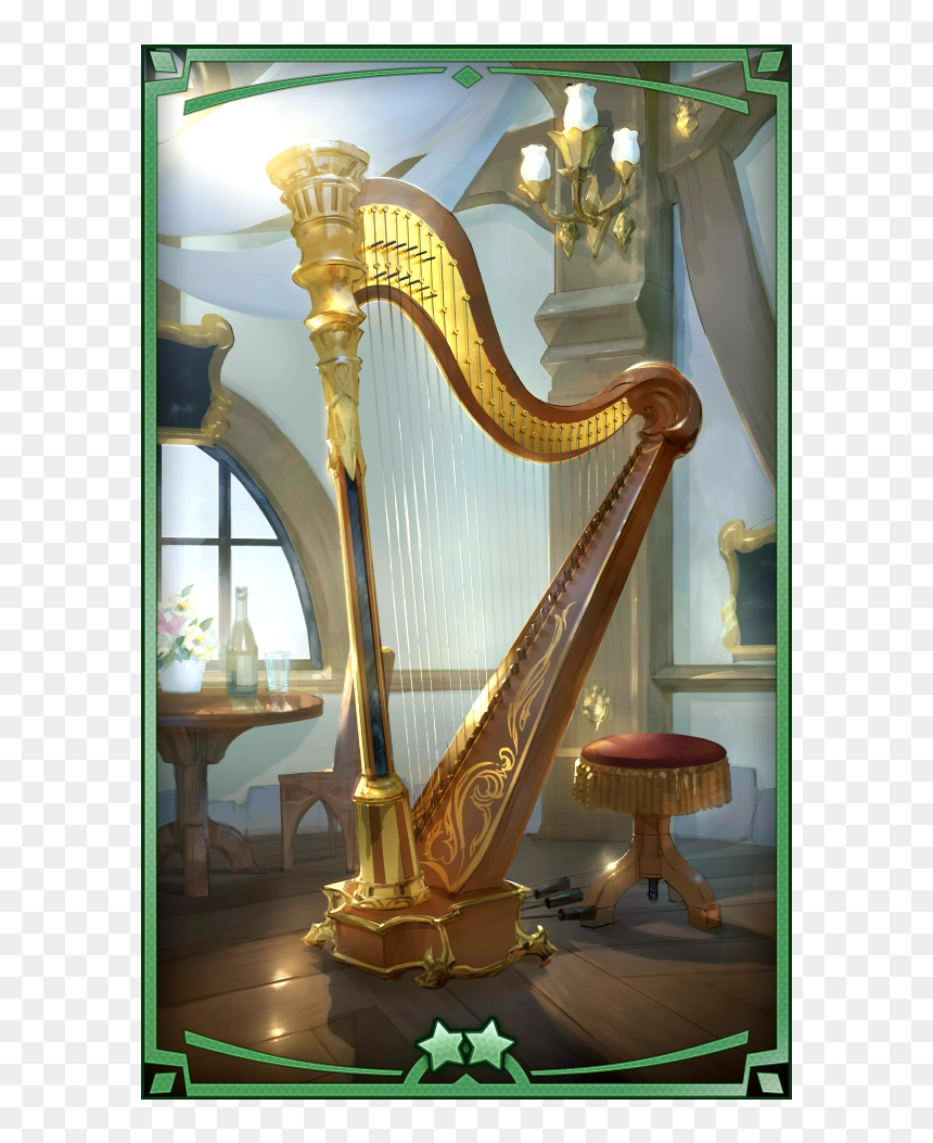 400005 01 Portrait - Old Harp, HD Png Download - harp png