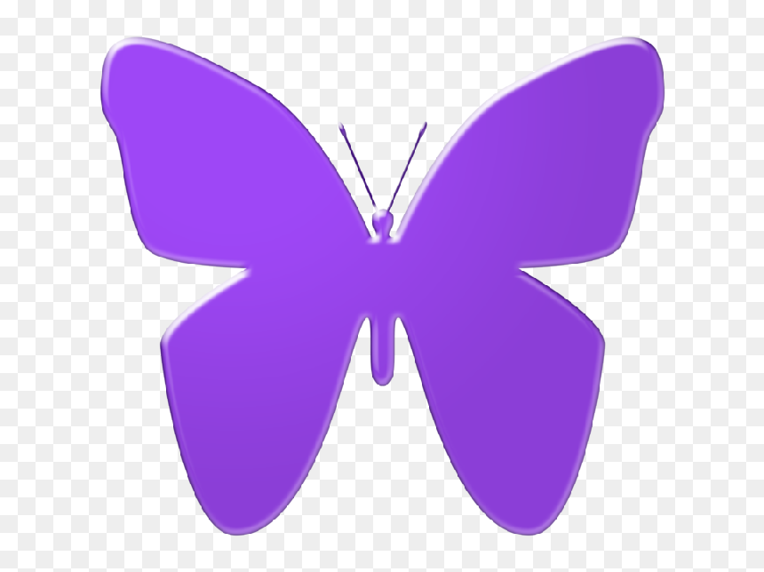 Purple Clipart Butterfly - Clipart Purple Butterfly, HD Png Download - purple butterfly png