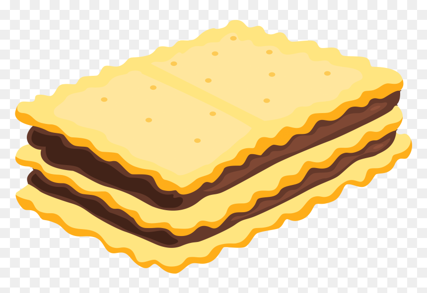 Sandwich Biscuit With Chocolate Png Clipart Picture - Biscuit Clipart, Transparent Png - biscuit png