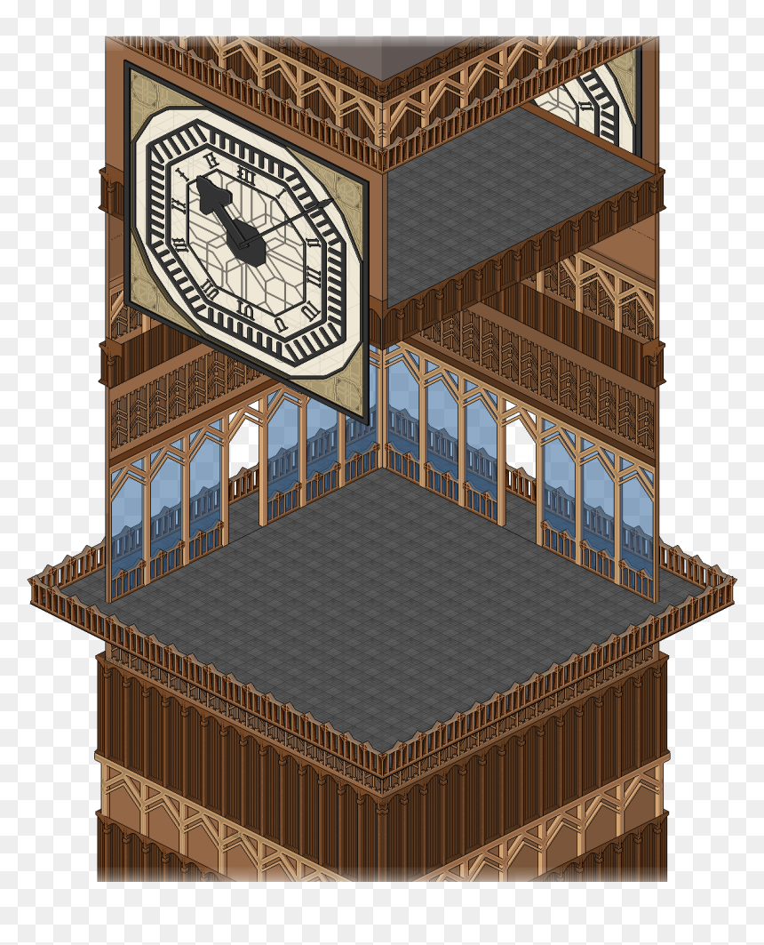 Big Ben Mpu - Mpu Habbo, HD Png Download - big ben png