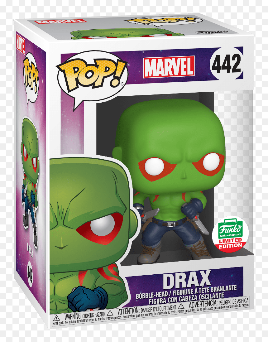 Marvel Drax Funko Pop, HD Png Download - drax png