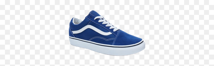Vans Shoes Blue And White, HD Png Download - white vans png