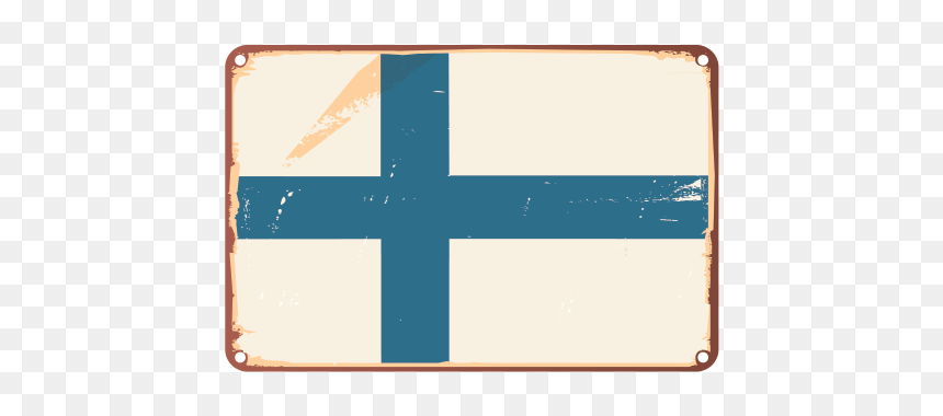 Finland Flag Grunge Style - Cross, HD Png Download - grunge cross png