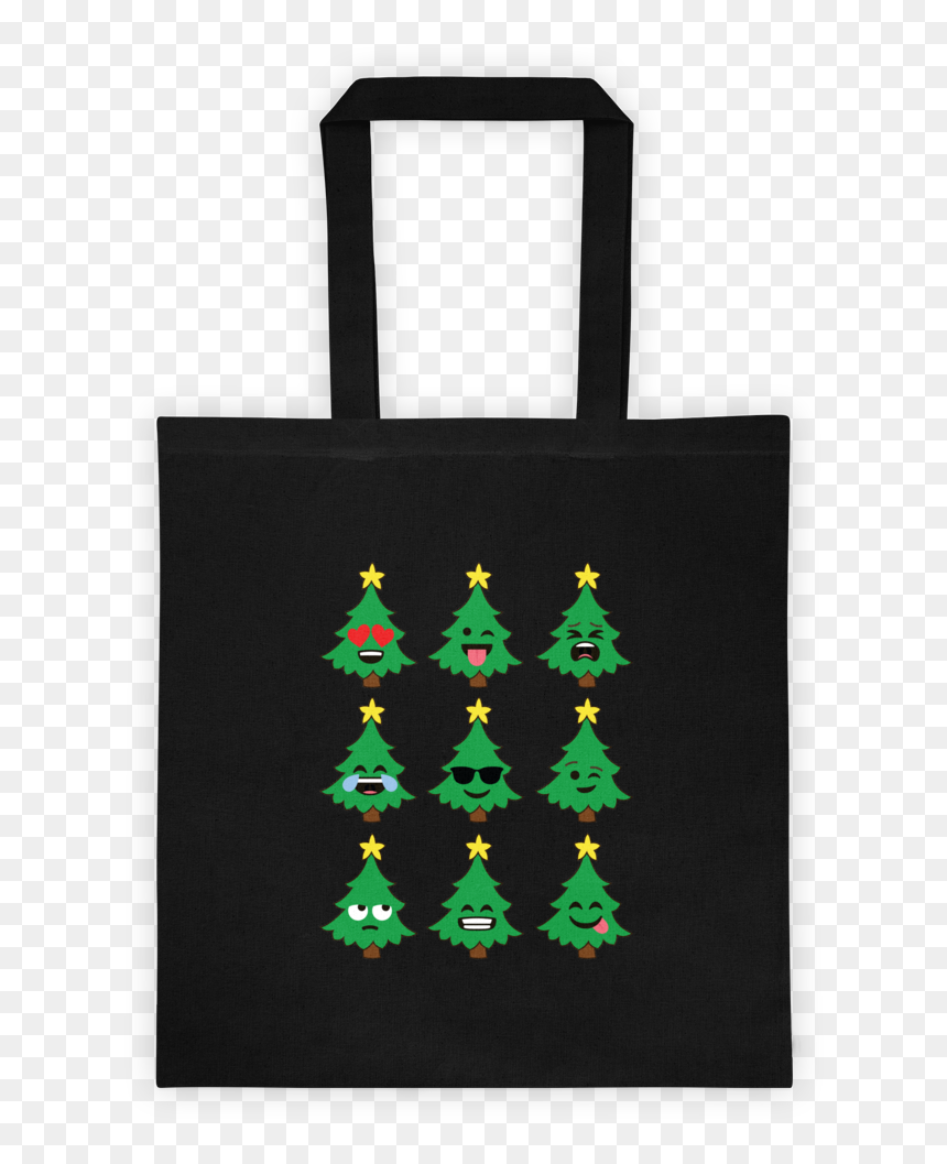 Tote Bag, HD Png Download - christmas tree emoji png