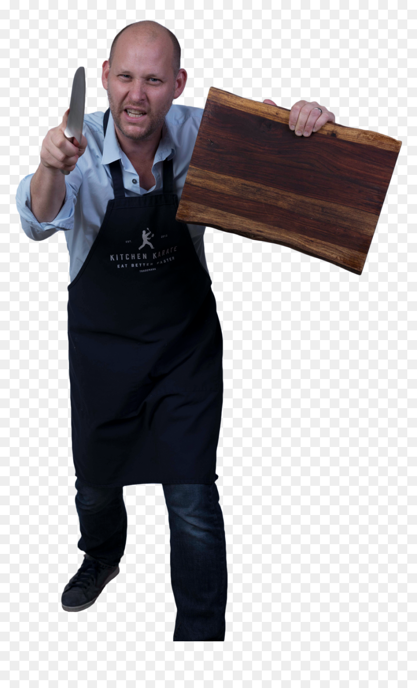 Casey With Chopping Block And Knife - Hardwood, HD Png Download - kitchen knife png