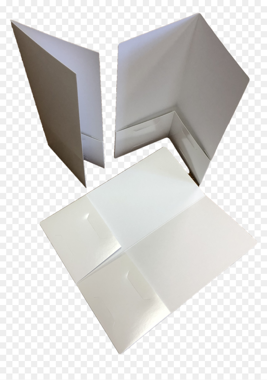 4×9 12pt C1s Blank/white Presentation Folders - Box, HD Png Download - blank paper png