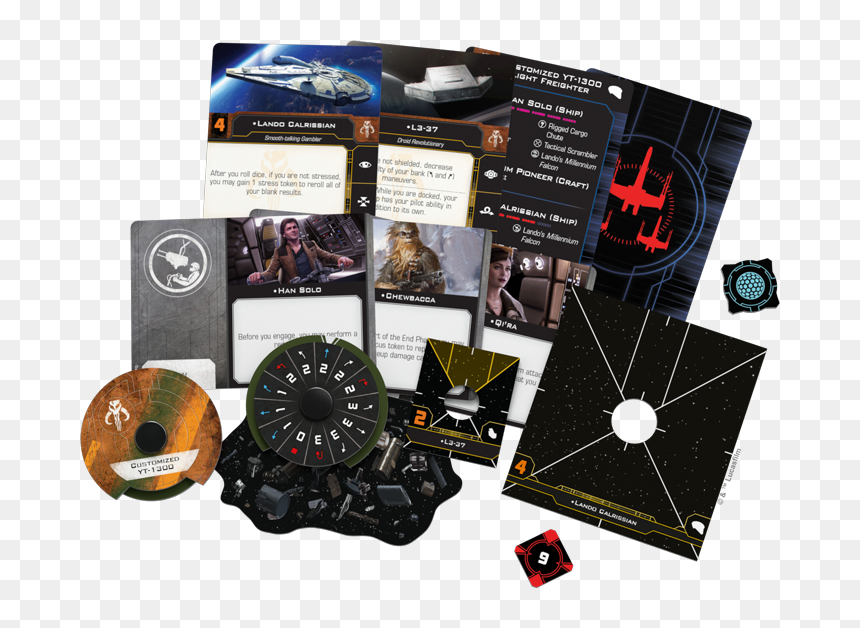 Lando"s Millennium Falcon Spread - X Wing 2.0 Millennium Falcon, HD Png Download - millenium falcon png