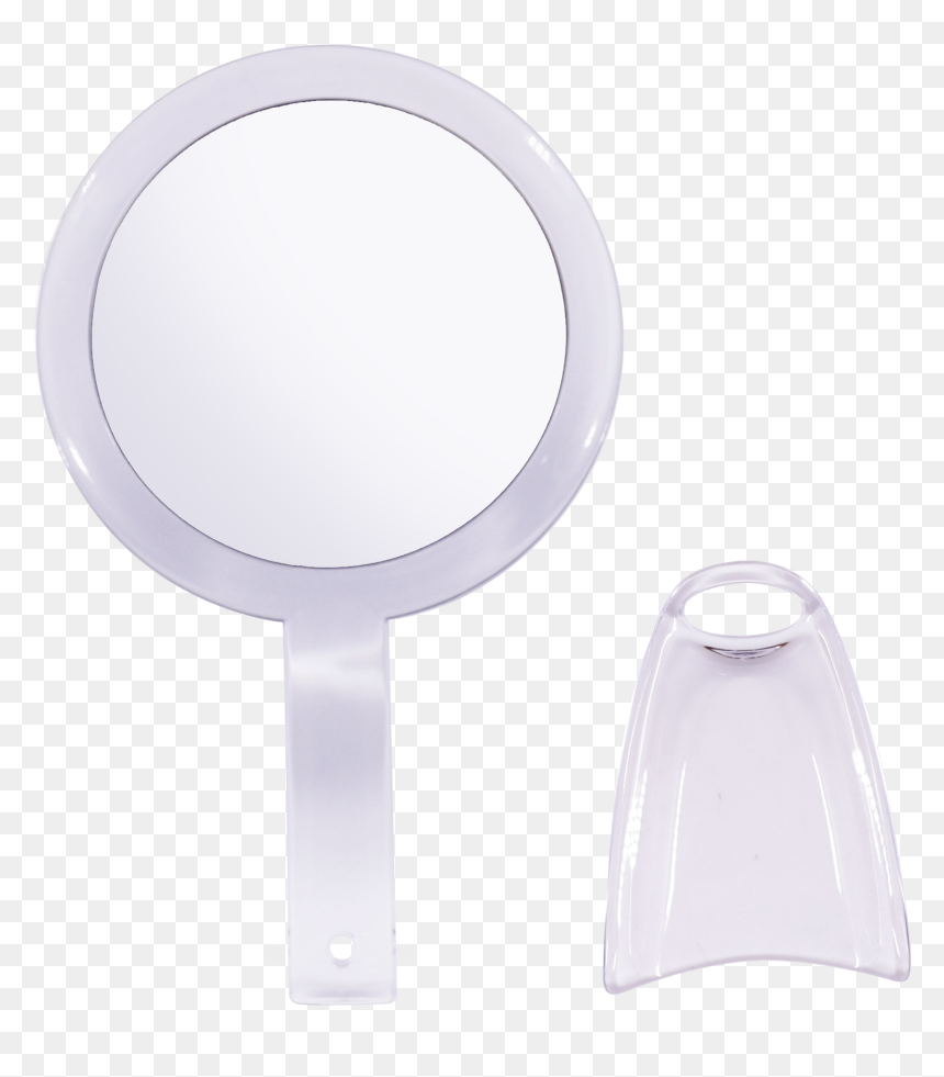 Double Sided Round Mini Cosmetics Hand Mirror - Circle, HD Png Download - hand mirror png