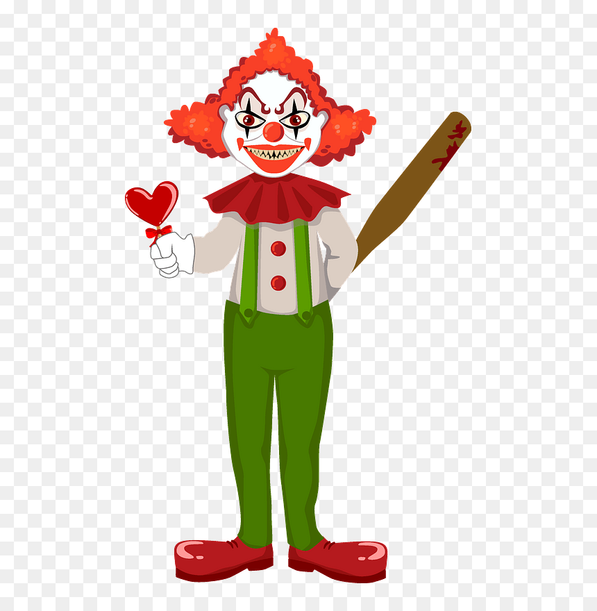 Evil Clown Clipart, HD Png Download - evil skull png