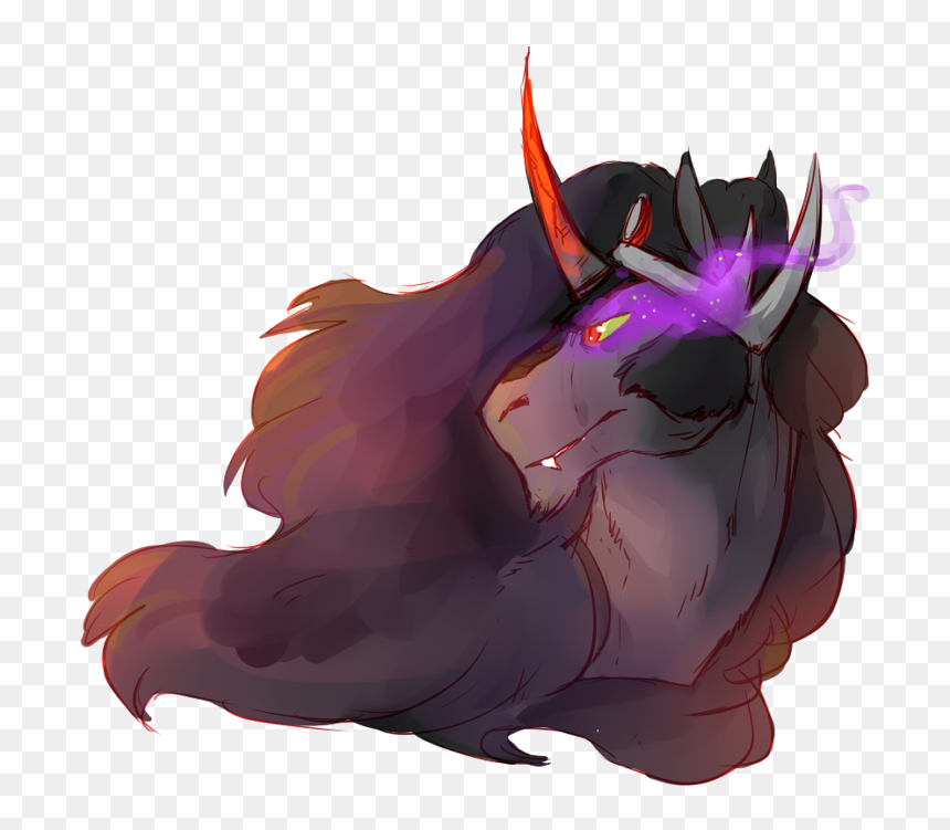 Thelionmedal, Glowing Eyes, King Sombra, Safe, Solo - King Sombra Eyes, HD Png Download - sombra skull png