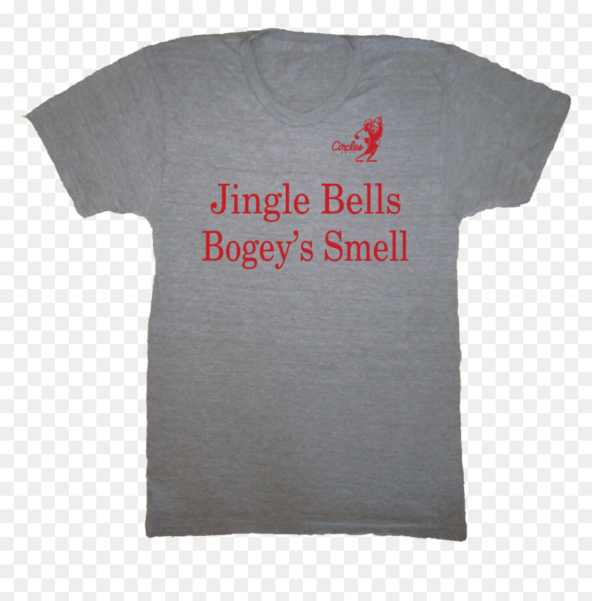 Jingle Bells Bogey"s Smell Christmas Golf T-shirt - Active Shirt, HD Png Download - golf tee png