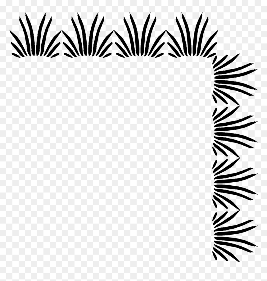 Clipart Borders Family - Transparent Background Corner Borders, HD Png Download - grass border png