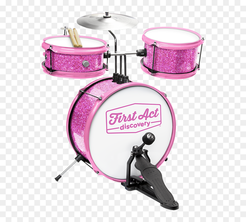 First Act Discovery Drum Set, HD Png Download - pink sparkles png