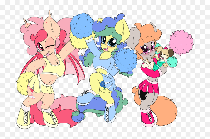 K-kopp, Bat Pony, Cheerleader, Cheerleader Costume, - Cartoon, HD Png Download - cheerleader png