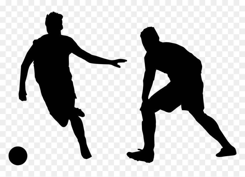 Football Soccer Silhouette 9 - Silhouette, HD Png Download - football player silhouette png