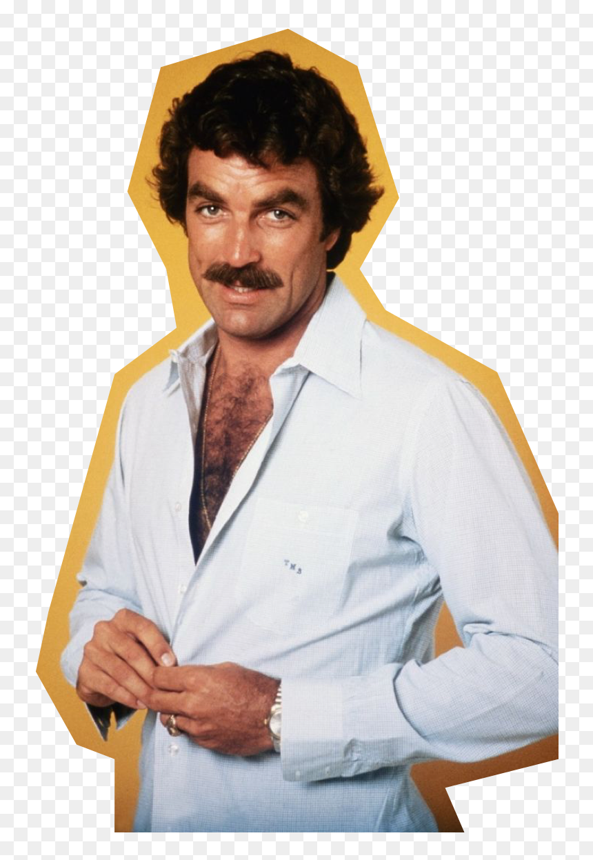 Poland Dating Site Taco Meat Chest Hair - Tom Selleck Autograph, HD Png Download - chest hair png