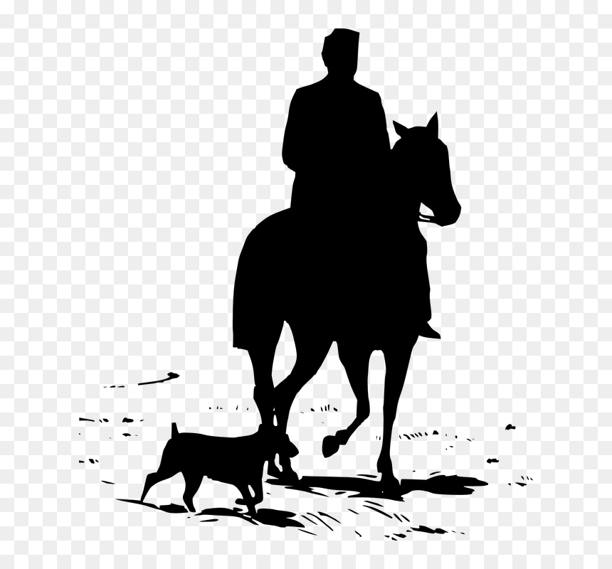 Transparent Cowboy Silhouette Png - Horse Riding Silhouette Clipart, Png Download - cowboy silhouette png