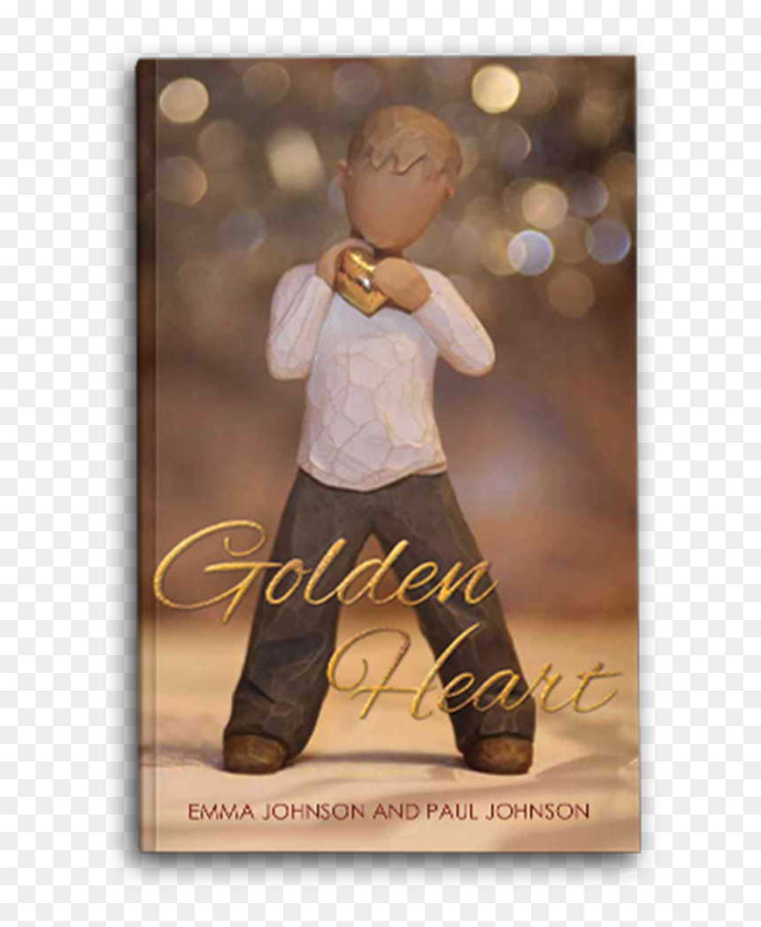 Book Blogger, Dr Ficticity, Showcased The Book Golden - Golden Heart Book, HD Png Download - instagram heart png