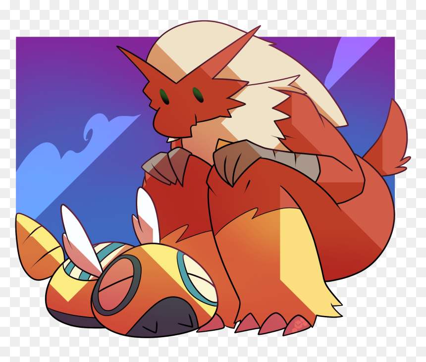 June Faces An Elder God - Cartoon, HD Png Download - blaziken png