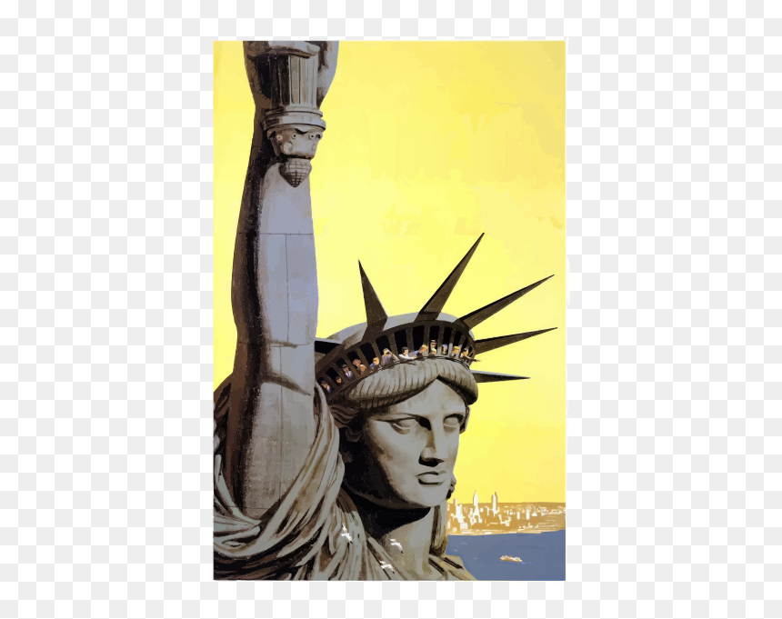 Statue Of Liberty - Keep The Immigrants Deport The Racists, HD Png Download - statue of liberty silhouette png