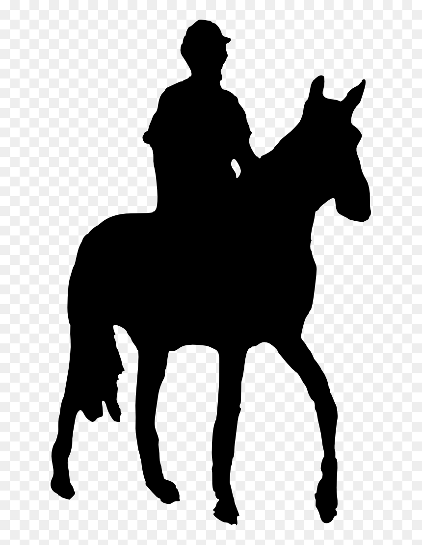 And Rider Silhouette At - Silhouette Horse And Rider, HD Png Download - cowboy silhouette png