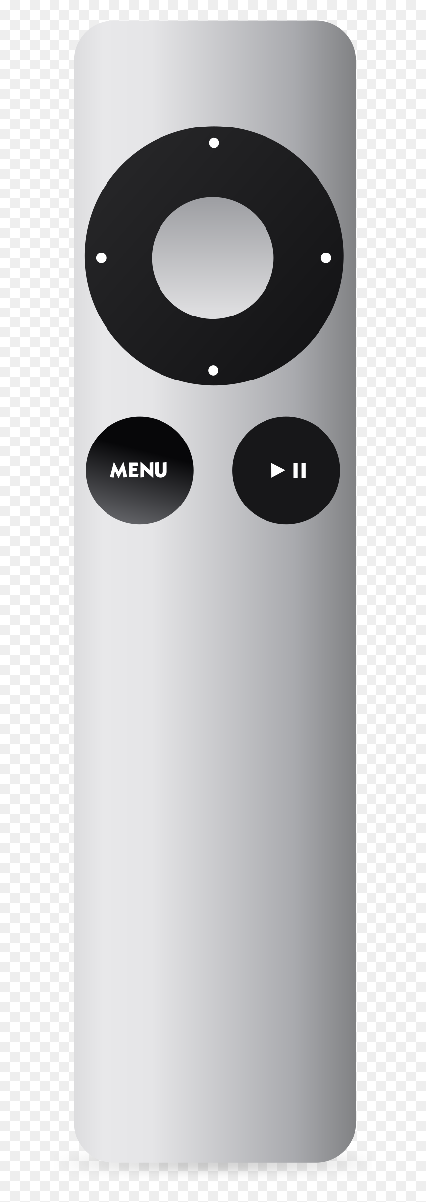 Apple Remote Aluminum Clip Arts - Apple Tv Remote Clipart, HD Png Download - tv remote png