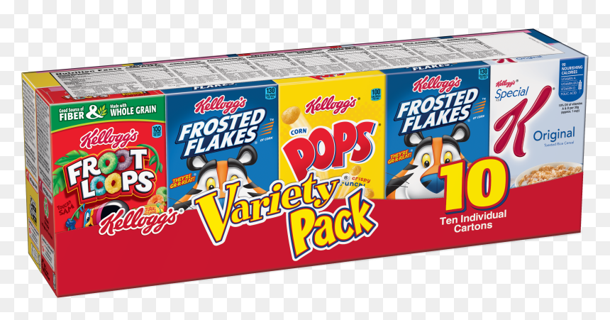 Frosted Flakes Kellogg"s Cereal, - Cereal Individual Kelloggs, HD Png Download - cereal box png