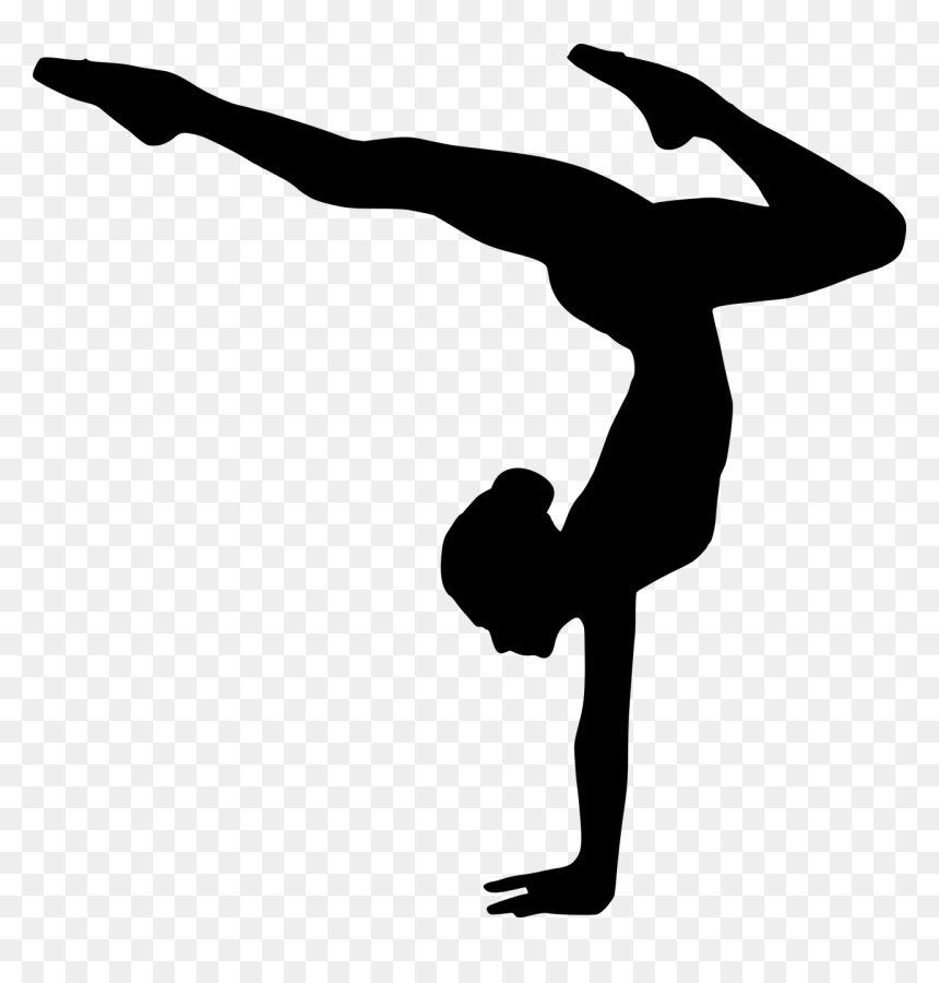 Acrobat Silhouette Png, Transparent Png - model silhouette png