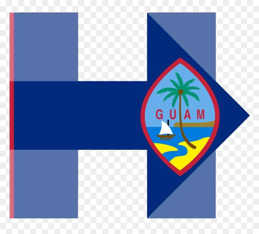 Hillary For Guam - Guam Flag, HD Png Download - hillary logo png