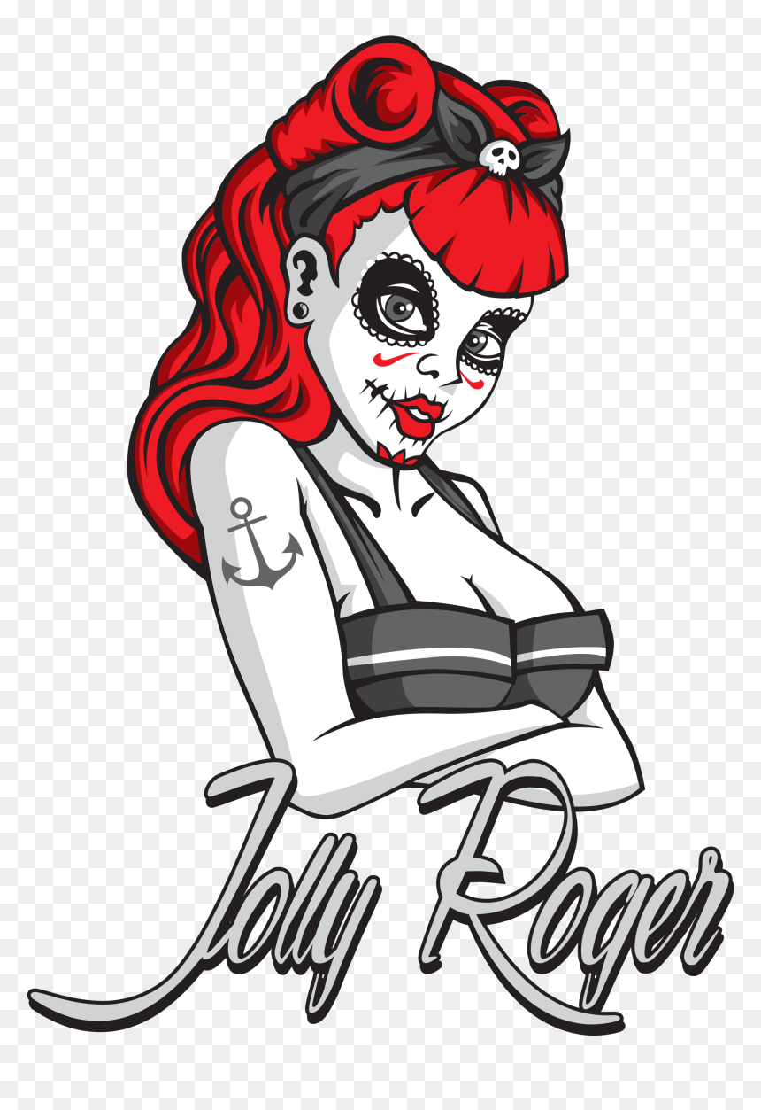 Jolly Roger , Png Download - Girl, Transparent Png - jolly roger png