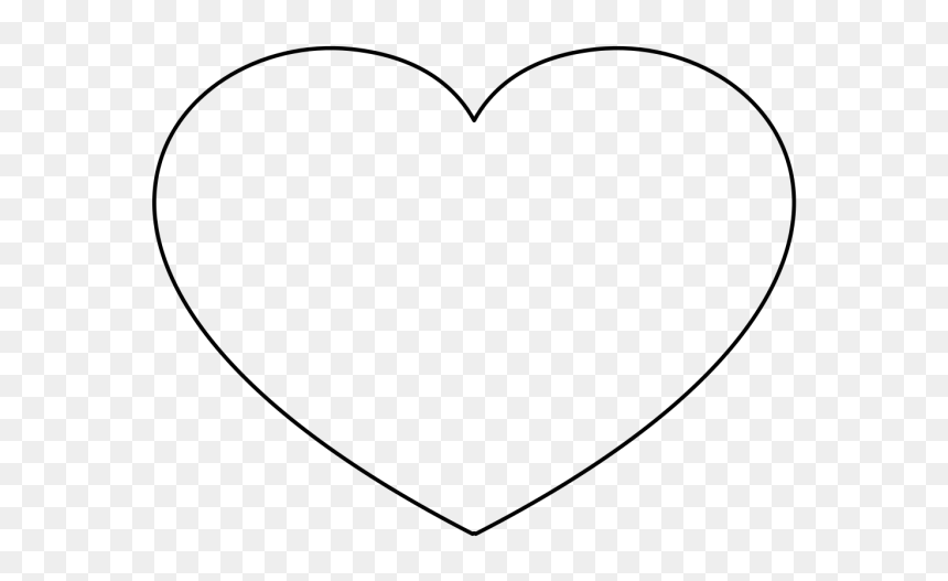 Outline Drawings Of A Heart, HD Png Download - macbook hearts png
